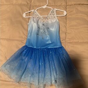 Blue and White Kids Costume Dress